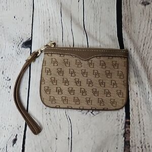 Dooney & Bourke Small Canvas/Leather Wristlet